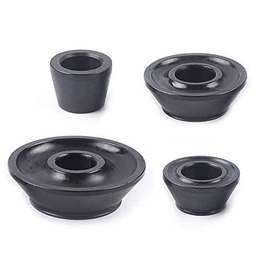 4PCS Universal Wheel Balancer Standard Taper Cones Kit Wheel Balancer Cone Set for 40mm Shaft,Steel Tire Balancer Adapter Cone Set for Car SUV Truck with Hub Bore 1.77"-5.39" Black (40mm) - size: 40mm