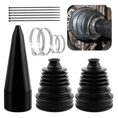 CV Boot Repair Kit Includes CVs Boot Expander Tool,Soft CV Axle Boots Repair Kit for Dust Protection with Clamps,Silicone CVs Joint Boots Kits Fits 3.56"/2.96"/2.46" Calibers