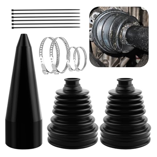CV Boot Repair Kit Includes CVs Boot Expander Tool,Soft CV Axle Boots Repair Kit for Dust Protection with Clamps,Silicone CVs Joint Boots Kits Fits 3.56"/2.96"/2.46" Calibers