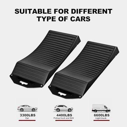 BIG RED AGT18PLR Tire Saver Ramps Anti-Slip Pads Design, 4 Pack Car Tire Wheel Ramps with Carrying Bag for Flat Spot and Flat Tire Prevention, Tire Savers for Storage, Easy to Store - size: Medium-4 pcak
