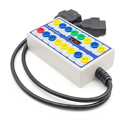 OBD2 Breakout Box, Communication Detection, Automotive OBDII Protocol Detector Supports CAN Bus, K line, L line and PWM Protocol. with One Universal Jumper