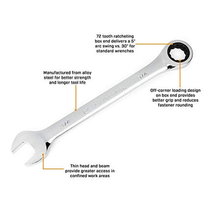 GEARWRENCH 20 Piece Ratcheting Wrench Set | SAE & Metric | 35720