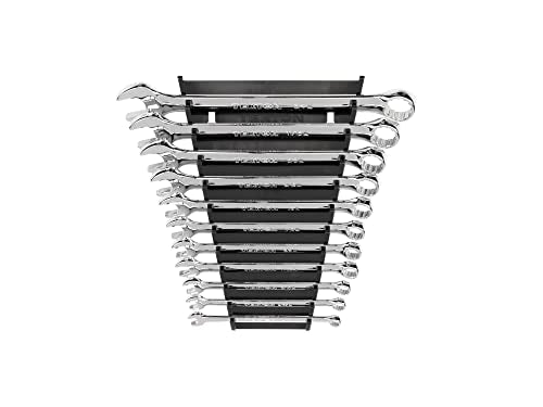 TEKTON Combination Wrench Set, 11-Piece | WCB91103 - size: 11-pc. (1/4-3/4 in.), style: Rack