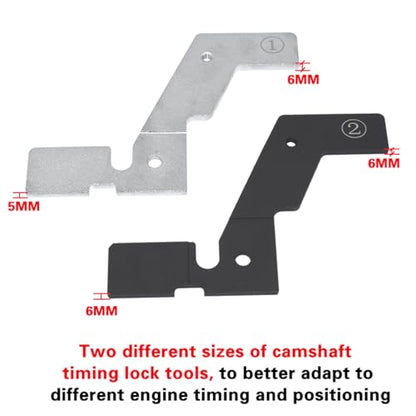 Engine Camshaft Timing Locking Tool Kit, Compatible with Jaguar Land Rover Evoque Ford Edge Escape Volvo Mondeo 2.0T Mustang 2.3T, Replace 303-1595 303-1600 303-1594 - size: 9PCS Improved Kit