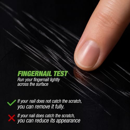 Car Paint Scratch Remover Kit – Permanent Scratch & Swirl Removal, Remove Scuffs & Marks, Restore Clear Coat Shine, Easy Buffing Repair, Pad & Microfiber Cloth Included
