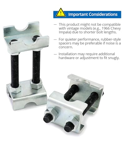 QWORK 2-Way Adjustable Spring Spacer, Spreads or Compresses Coil Springs, 4 Pack Mini Coil Spring Compressor Strut Shock Absorber - size: 4 Pack