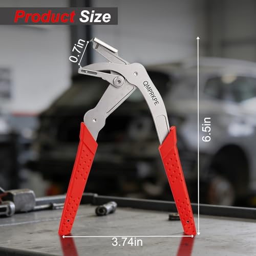Car Clip Pliers, Trim Removal Tool for Door Panel Clips & Fasteners | Damage-free spring-loaded clip remover with stainless jaws. Ergonomic grip for one-hand use on door panels, bumpers and trim