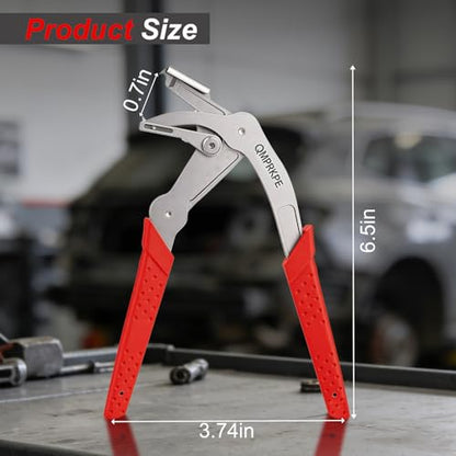 Car Clip Pliers, Trim Removal Tool for Door Panel Clips & Fasteners | Damage-free spring-loaded clip remover with stainless jaws. Ergonomic grip for one-hand use on door panels, bumpers and trim