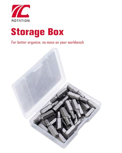 ROTATION 30-Piece H4 Bit Set, Impact Grade, 1/4-inch Hex Shank, Chrome Vanadium Steel - color: H4