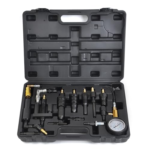 WINTOOLS Compatible for 1000 Psi Diesel Engine Compression Pressure Tester for Ford Cummins NAVISTAR Detroit