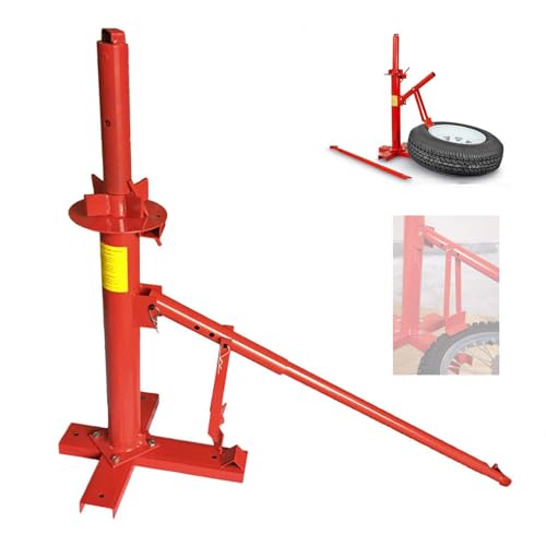 MOTOOS Manual Portable Hand Tire Changer Bead Breaker Tool Mounting Home Shop Auto 8" to 16", Red