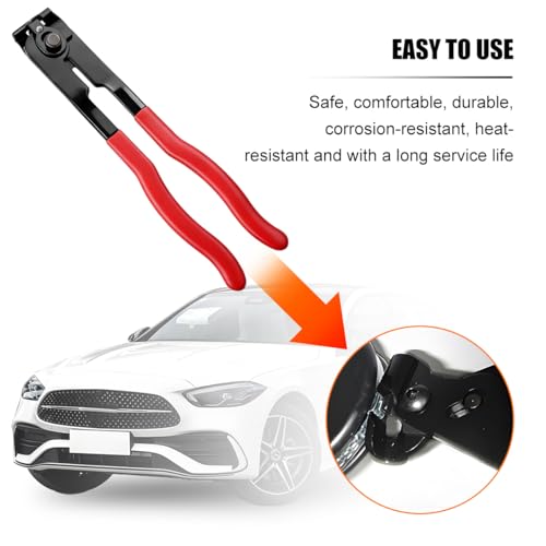 Car CV Joint Axle Boot Clamp Plier with 20PCS Crimp Bands, Heavy Duty ATV CV Hose Axle Clamp Tool Kit, Automotive Ear Type Extension Boot Band Tool, Universal for Most Vehicles