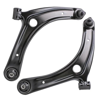 Detroit Axle - Front End Control Arms Kit for Jeep 2007-2009 Patriot Compass Dodge Caliber, 2 Lower Control Arms with Ball Joints Assembly 2 Outer Tie Rods 4 Front Rear Sway Bar Links 2008 Replacement - size: 8CS34570/8PC