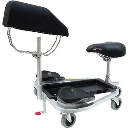 Racatac Kneeling Sitting Creeper with Chest Support, 2 Inch Casters, Rolling Knee Pads with Seat, Adjustable Seat, Knee Pads with Wheels, Assembled in USA, Floor Creeper, 01RACCS - size: 2 Inch, style: Chest Support