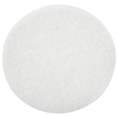 White Buffing and Polishing Pad with Hook and Loop Back | Apply Hard Wax Oils and Stain (20, 6 inch) - size: 6 inch