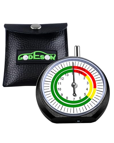 GODESON Truck Dial Tire Tread Depth Gauge,Reads in 1/32 Inch Increments，Suitable for Motorcycle, Car, Truck and Bus - color: Black and White