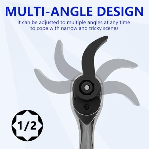 Pry Bar Wrench Adaptor Head, Crowbar Adapter Head Tool, Half Shaft Removal Car Repairing Tools 1/2" Drive - color: 1/2