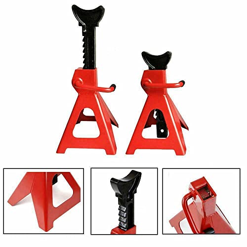 3 Ton 6,600 Lbs Jack Stands High Lift Set Capacity Steel Car Auto Shop Axle | Hoist Lift Portable for SUV Truck RV 1 Pair