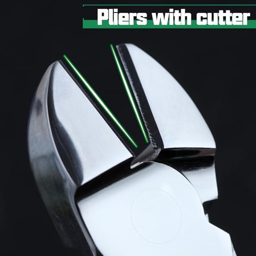 Large Head Diagonal Chrome Pliers 7-Inch Diagonal Cutting Pliers | Multi-Purpose Pliers with Angled Head Heavy Duty Cutting Pliers for Cutting Most Hardened Wire and Electrical Work - style: Large Head Diagonal Chrome Pliers