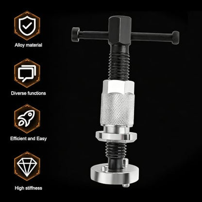 1 PC Brake Caliper Wind Back Tool Kit, Car Rear Brake Tool, Steel Brake Caliper Compression Tool, Universal Automotive Brake System Repair Accessories, for Most Cars (Silver)