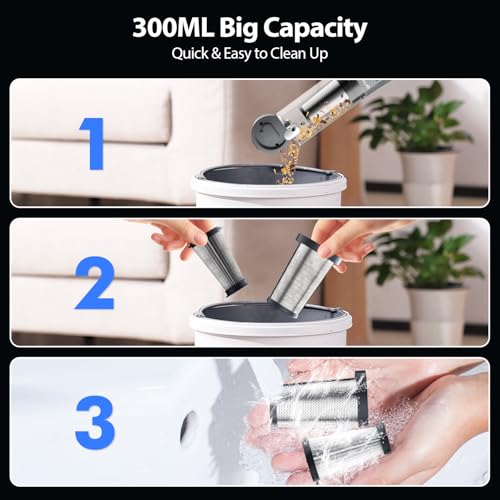 Handheld Vacuum Cordless Smart Display and Charging 25KPa Car Vacuum