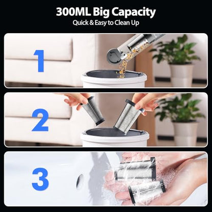 Handheld Vacuum Cordless Smart Display and Charging 25KPa Car Vacuum