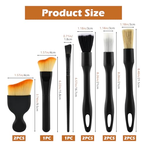 10Pcs Car Detailing Brush Set, Car Interior Detailing Brushes, Auto Ultra-Soft Cleaning, Non-Scratch, Dust Removal Brushes for Interiors & Exteriors Automotive Wheel Rim