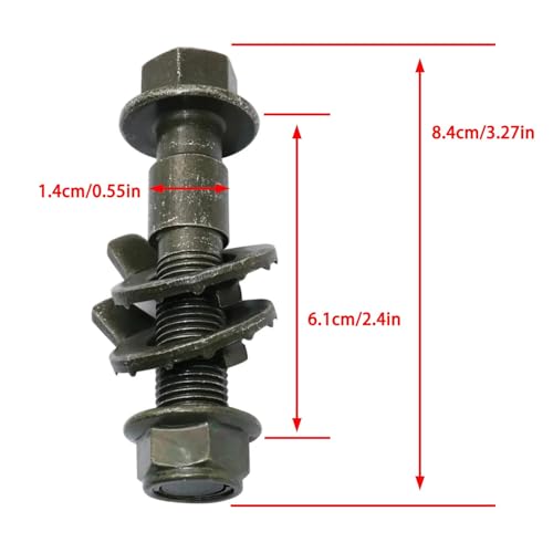 81260 4PCS 14mm Front Wheel Alignment Camber Correction Kit - Compatible with Buick, Chevrolet, Honda, Nissan, Dodge, Ford, Jeep - - size: 4PCS 14mm
