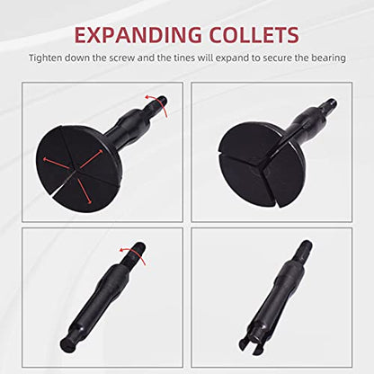 16PCS Blind Hole Pilot Bearing Internal Extractor Puller W/Slide Hammer Removal Tool Kit