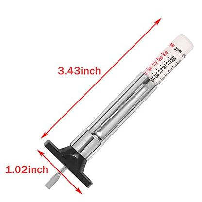 PROND Tire Tread Depth Gauge, Tread Depth Gauge, Tire Gauges, Color Coded Tire Depth Gauge, Tire Tread Gauge, Tire Tread Depth Accurate Measurement Tools