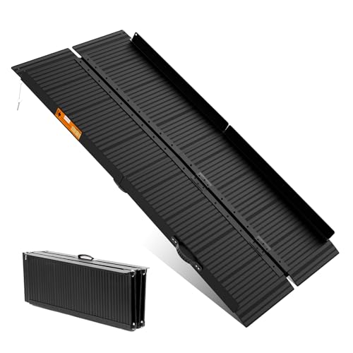 Wheelchair Ramp 6ft, Portable Non-Skid Aluminum Ramps for Wheelchairs for Home Steps, 800 LBS Capacity Handicap Ramp for Doorway, Homes, Threshold, Entry, Stairs 72" Lx 29.2" Wx2H - size: 6FT(Applicable height6"-18")