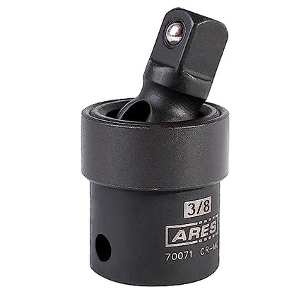 ARES 70071-3/8-inch Drive Impact Universal Joint - Chrome Moly Flexible U-Joint Socket Accesses Hard to Reach Fasteners and Meets ANSI/ASME Specifications - size: 3/8-Inch Standard