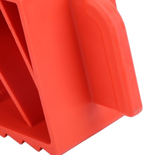 ANGGREK 2PCS Heavy Duty Wheel Chocks Rubber Tire Stop Blocks, Wheel Stoppers with Ribbed Anti Slip Design for Cars Trucks SUVs Trailers