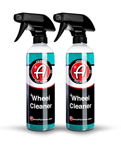 Adam's Polishes Wheel Cleaner 2-Pack - Tough Wheel Cleaning Spray for Car Wash | Rim Cleaner & Brake Dust Remover | Safe On Chrome Clear Coated & Plasti Dipped Wheels | Use w/Wheel Brush - size: 16 fl. oz (2 Pack)