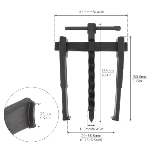 ChgImposs 2 Jaws Gear Puller, Adjustable Bearing Puller Gears, Internal External Removal Tool for Pulleys Flywheels Bearings Gears (6 INCH) - size: 6 INCH