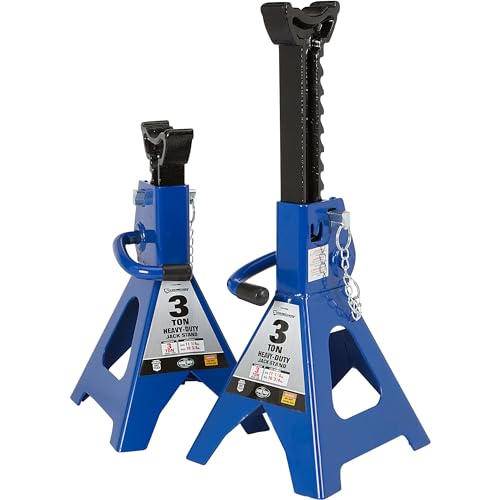 Strongway Double-Locking 3-Ton Jack Stands — 6,000-Lb. Capacity, 1 Pair, Model# NT43002A - style: 3 Ton