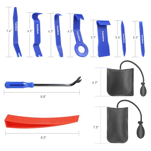 21 Piece Tool Set with 67 Inch Long Reach Tool, Stainless Steel Hand Tools, Tool Kit with Storage Bag