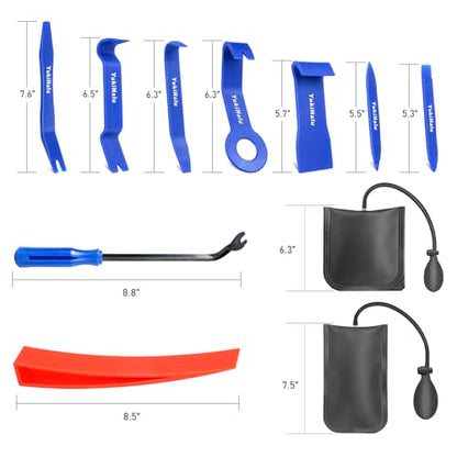 21 Piece Tool Set with 67 Inch Long Reach Tool, Stainless Steel Hand Tools, Tool Kit with Storage Bag