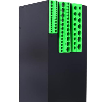 Magnetic Socket Organizer Set, 3-Piece Socket Holder Set Includes 1/4", 3/8", 1/2" Drive Metric SAE Socket Trays, Holds 75 Pieces Standard Size and Deep Size Sockets(Socket not Included) - Green