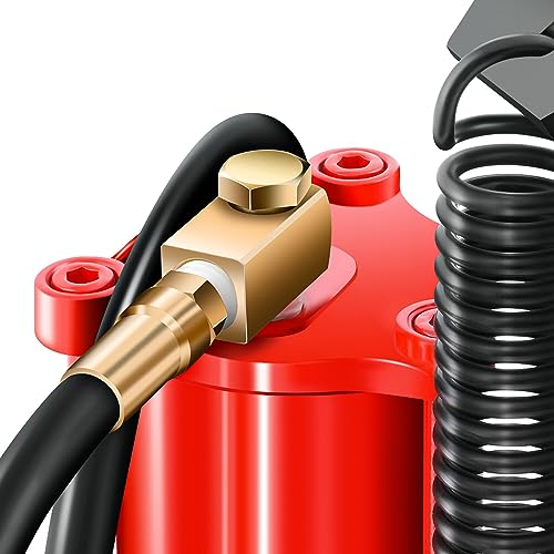 ‎DNA Motoring Air Hydraulic Bottle Jack - 20 Ton (40,000 lbs) Capacity, Manual Handle and Air Pump for Car Pickup Truck RV Auto Repair,TOOLS-00323 - color: red-black, style: 20 ton