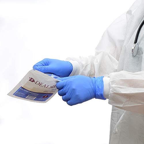 Dealmed Medical Exam Gloves – 200 Count Large Nitrile Gloves, Disposable, Non-Irritating Latex Free, Multi-Purpose Use for a First Aid Kit and Medical Facilities (Pack of 2) - color: Purple (Pack of 1), size: Large (Pack of 400)
