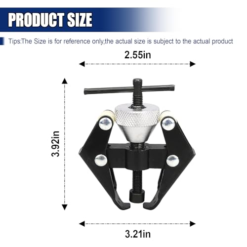 Battery Terminal and Wiper Arm Puller, Heavy Duty Arm Bearing Puller Remover, 35-85mm Adjustable Windshield Wiper Arm Removal Tool, Universal Automotive Repair Kit for Most Cars (1PC)