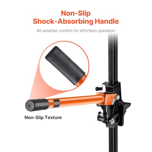 VEVOR Farm Jack 60inch, 7000 lbs Capacity Ratcheting Off Road Jeep Jack for Tractor, Truck, SUV, Bumper Lift, Orange - size: 5.1 x 9.1 x 60.0 inch