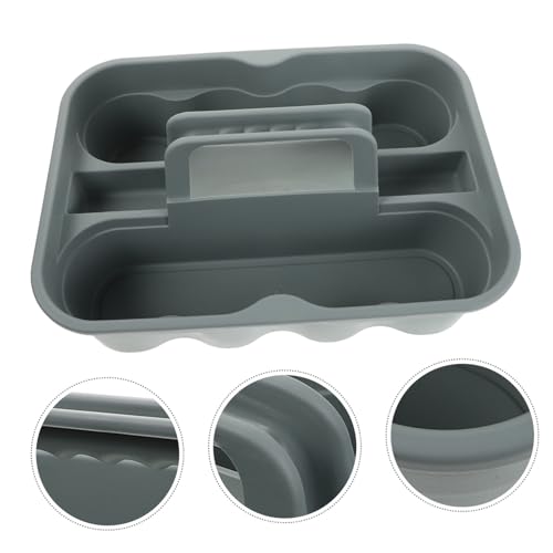 Cabilock Handheld Plastic Tool Basket for Cleaning Storage Organizer Dividers Handle for Car Wash Home Office Bath