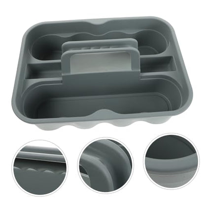 Cabilock Handheld Plastic Tool Basket for Cleaning Storage Organizer Dividers Handle for Car Wash Home Office Bath