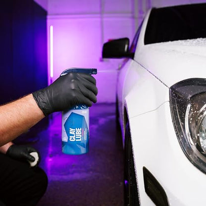 Gyeon ClayLube Ultra Slick Clay Bar Lubricant for Paint Prep Coating 500ml | Ultra-slick clay lubricant gives clay bars, mitts, and discs the glide needed to lift bonded fallout without marring paint.