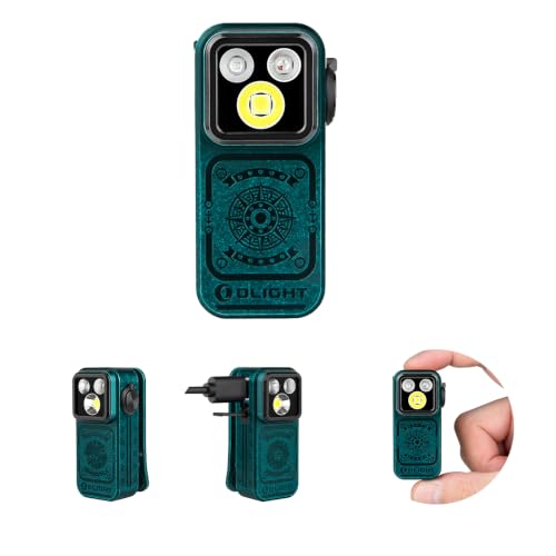 OLIGHT Oclip Pro S Pocket EDC Clip-on Flashlight, Sunken Artifact | RGB, UV, 600 Lumens, USB-C Charging, Flash Modes, Magnetic Clip, Inspection, Signaling, Work, Outdoor Use - color: Sunken Artifact