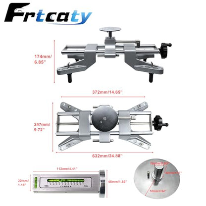 Wheel Clamp & Magnetic Adapter 3PCS Wheel Alignment Tool for Precise Camber Caster Gauges Fits for 11-25" Rims Camber Alignment Tool Universal Tire Repair Tool