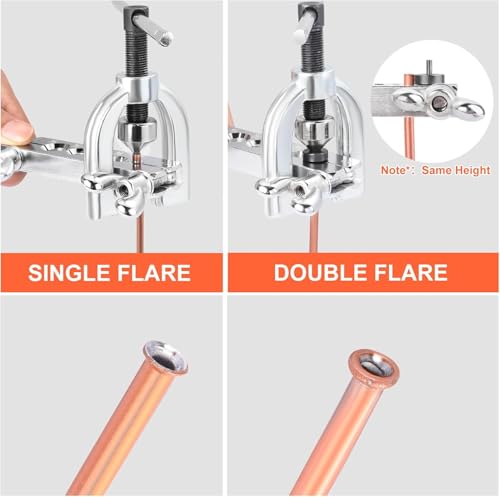 3/16" Complete Brake Line Repair Kit with Protector, Enhance the Corrosion Resistance and Wear Resistance of 25-Foot Copper-Coated Tubing, Including Flaring Tool & Fittings