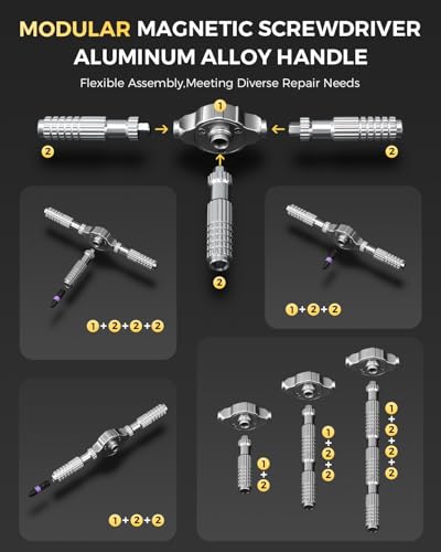 LIFEGOO Ratchet Screwdriver Set: 40 in 1 Magnetic Screwdriver Sets, DIY Combination Flexible Shaft Precision Screwdriver Kit with S2 Steel Bits for Electronics & Furniture Assembly, Bicycle Tools - size: 40 in 1